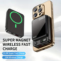 Magnetic Portable Wireless Charger, 10000/5500mAh Wireless Power Bank with 22.5W USB-C Fast Charging, LED Display Magnetic Battery Pack for iPhone 16/15/14/13/12 Full Series And Android Series Phone Charging