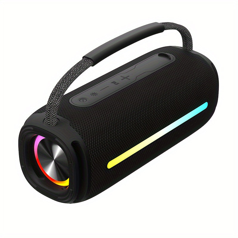 50W Wireless Speaker - Compact And IPX6 Speakers, Delivering Strong Sound And Rich Bass, Compatible with U Disk/Tf Card Playback, FM Radio Functionality with LED Lights, Ideal for Parties And Camping