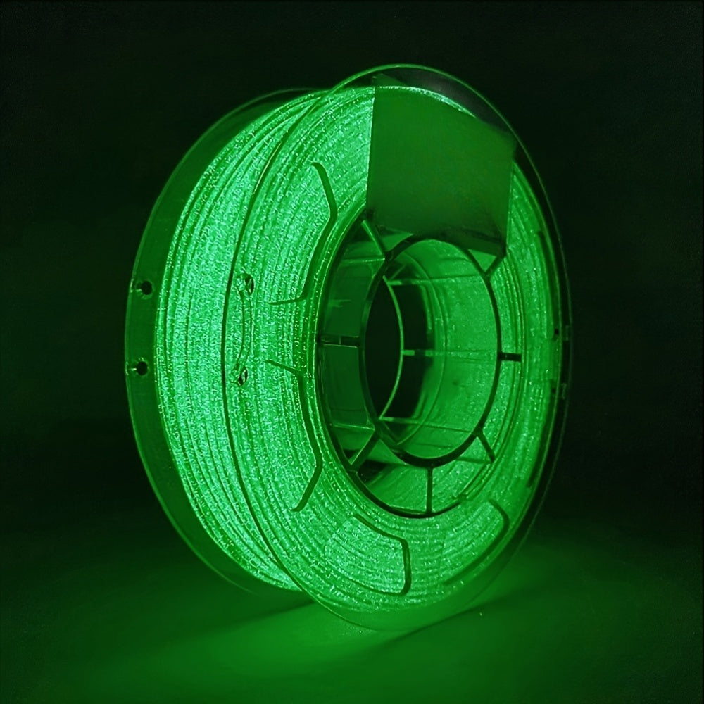 [Glow in The Dark] 1 Roll 3D Printer Filament, 1.75Mm Glow in The Dark Green And Blue, Soft PLA Flexible 3D Printing Filament, Best with UV Lamps, 200G Spool, Dimensional Accuracy +/- 0.02 Mm, Fit Most 3D Printers