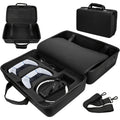 Travel Hard Shell Storage Carrying Case for PS5 Slim Console, Protective Travel Bag with Ample Space, Soft Compartment for Playstation 5 Slim Disc & Digital Edition, Gaming Additions (Digital Black/Digital Grey)