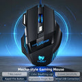 RGB Gaming Wired Mouse Pro-Grade- Ergonomic Design For Casual & Competitive Gamers, Turbo Click & Programmable Buttons, Multi-Mode Sensitivity Control, Dynamic RGB Lighting | Lightweight With Forward/Back Shortcuts - USB Plug & Play | Multiple Model