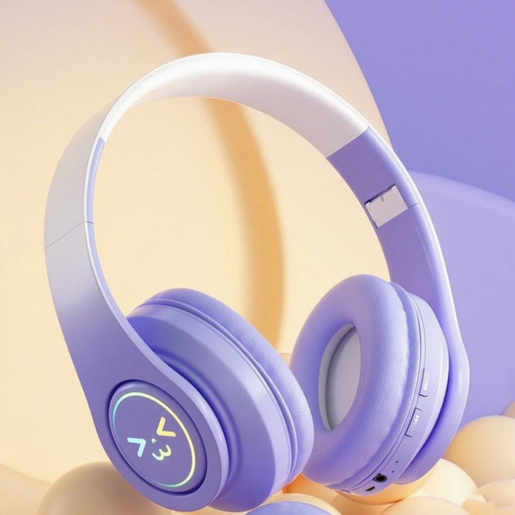 Universal Wireless Bluetooth Headphones with Over-ear Noise Cancellation, Bluetooth 5.3, Easy Pairing, Long Battery Life, Built-in Microphone for Calls, Foldable And Portable, Comfortable And Rechargeable. Ideal for Studying, Gaming, And Sports.