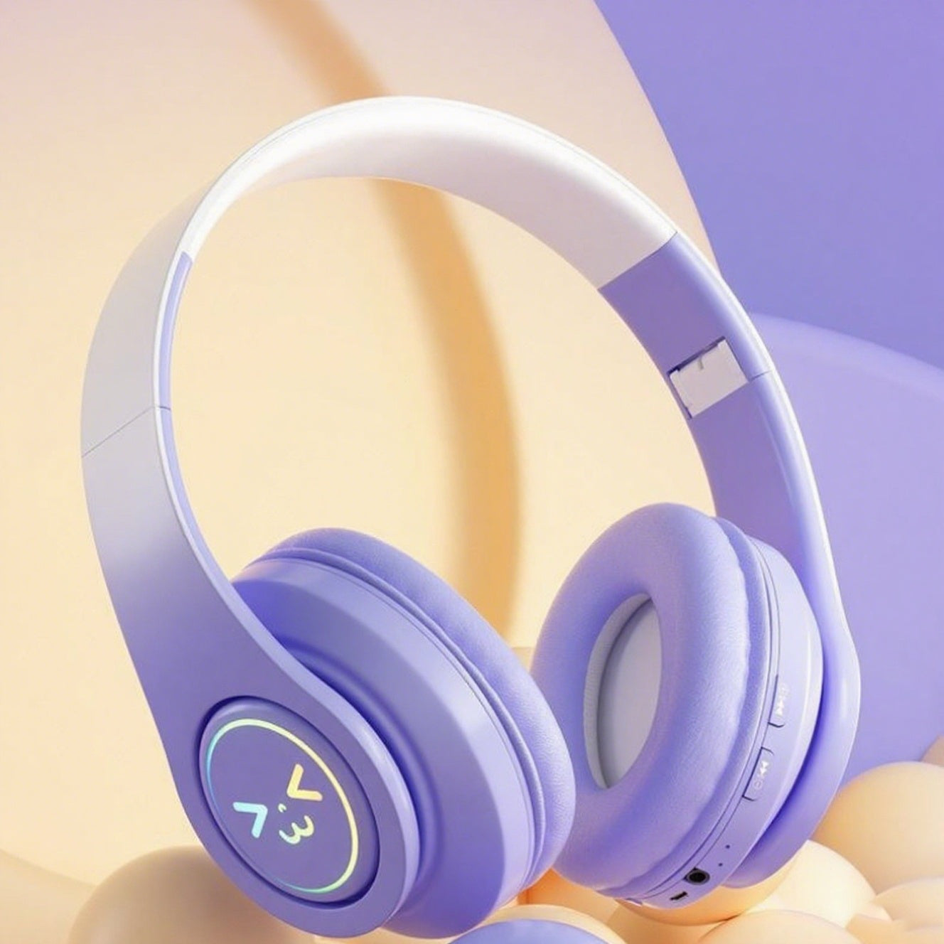 Universal Wireless Bluetooth Headphones with Over-ear Noise Cancellation, Bluetooth 5.3, Easy Pairing, Long Battery Life, Built-in Microphone for Calls, Foldable And Portable, Comfortable And Rechargeable. Ideal for Studying, Gaming, And Sports.