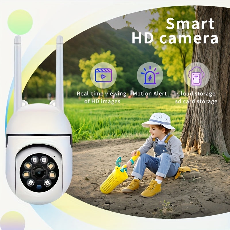 4PCS 1080P/5G WiFi Camera/color Night Vision/two-way Audio/360-degree Pan/tilt/zoom, IP54 Protection Rating/AI Motion Tracking And Detection/home Security Monitoring/spotlight, And Alarm/cloud Storage And SD Card Storage.