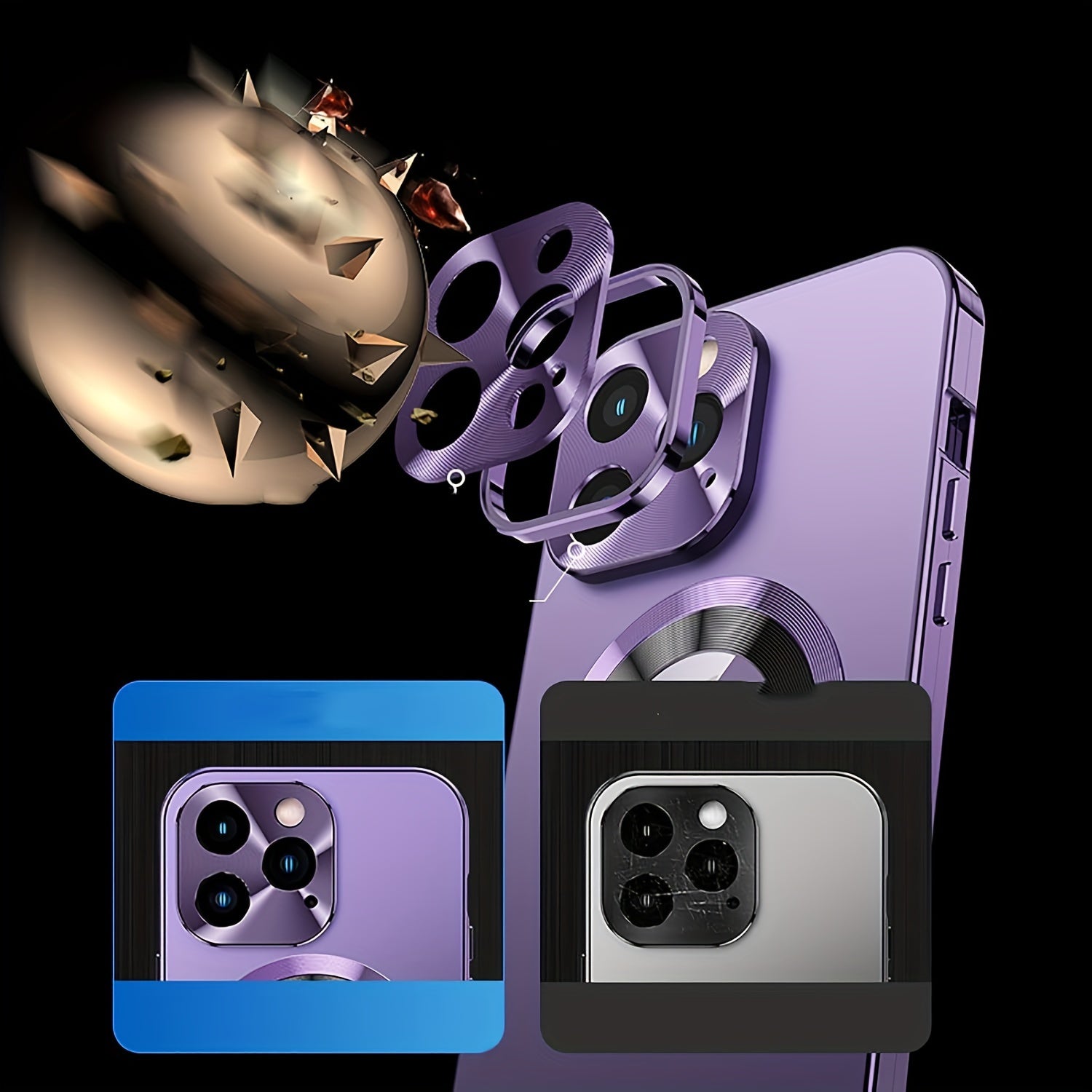 [Magnetic 2-In-1 Case] Phone Case - New Anti-Spy Phone Case Series, Magnetic 2-In-1 Design, Complete Protection Case, Compatible with Iphone 16/15/14/13/12 Pro Max Plus, All-Round Lens Protection Case