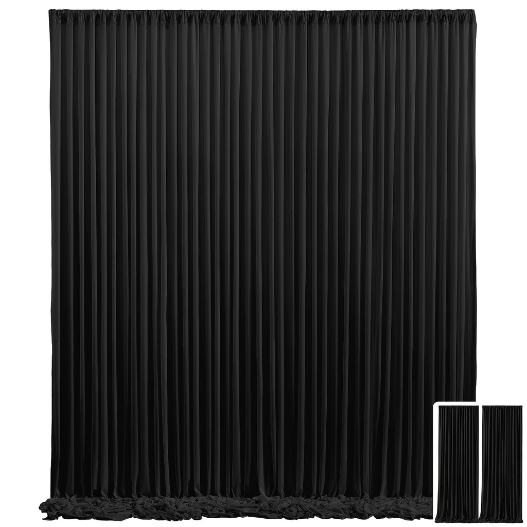 2pcs, 7.2ft*10ft Curtains Backdrop for Wedding Parties, Photo Backdrop Curtains for Wedding Decorations Birthday, Soft And Smooth, Non-transparent Party Decoration Backdrop Curtains, Suitable for Wedding, Birthday, Christening And Other Party