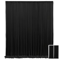 2pcs 10x10ft Luxe Draped Backdrop Curtains - Soft & Y, Non-Transparent | Elegant Photo Backdrop & Party Decor for Weddings, Birthdays, Christenings