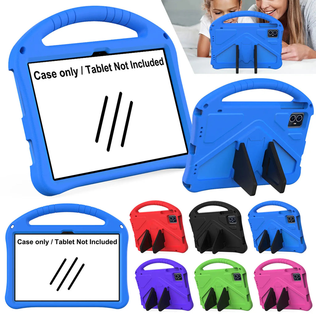 1 X Suitable for T-Mobile Revvl Tab 2(2025) 10.1inch Tablet Case with Stand and Handle- Shockproof EVA and PC Hybrid Shell, Skin-Friendly Pink/Blue/Green/Red/Black, Compatible with T-Mobile Revvl Tab 2 5G, Heavy-Duty Case for Travel and Gaming