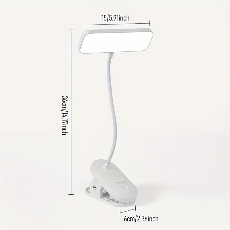 Flexible Gooseneck Desk Lamp with 3 Lighting Modes and 3 Brightness Levels. The Lamp Head Can Be Rotated 360°. LED Study Desk Lamp Is Dimmable. Office, Study and Reading Desk Lamp.