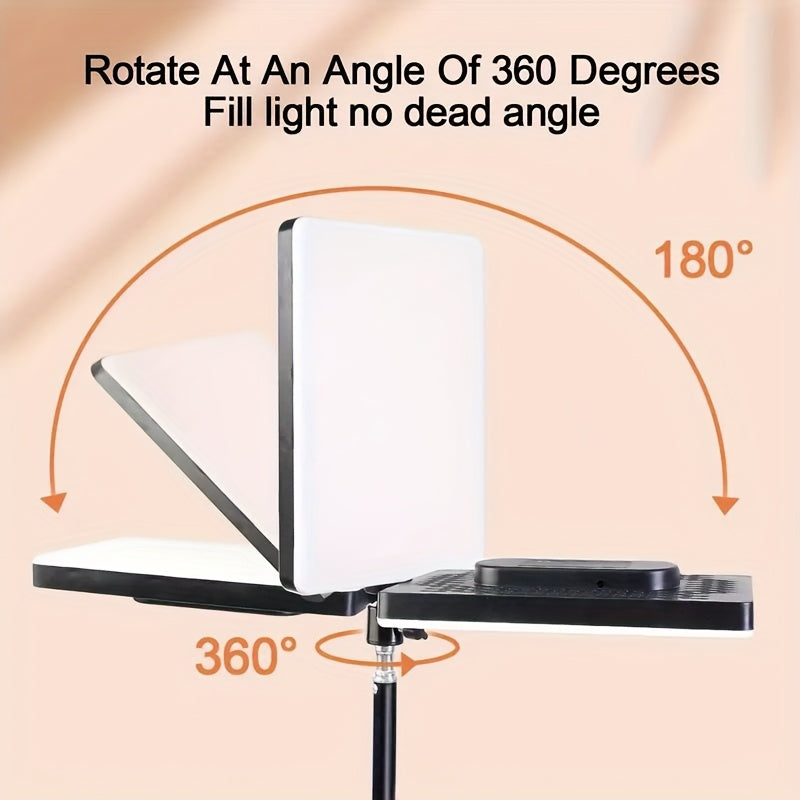 Multifunctional LED Ring Fill Light Video Fill Lamp Light 10Inch, for Vlog/Photo Studio Speedlight Photography/Makeup/Meeting Group/Selfie/Live Streaming
