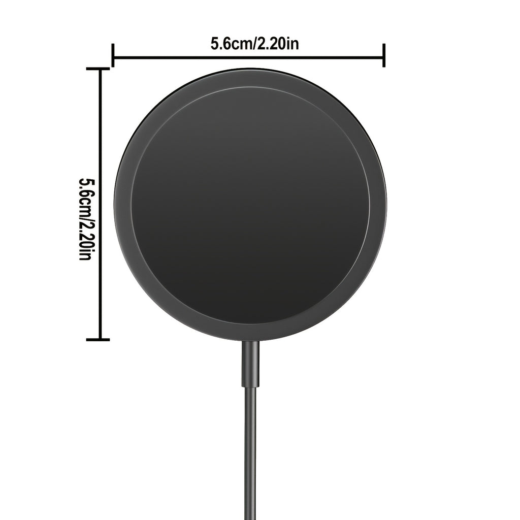 Magnetic Wireless Charger, 15W Wireless Charger Magnetic for iPhone 16 15 14 13 12 Series And AirPods 3/2/Pro, Charging Pad with USB-C Cable And USB-A Converter