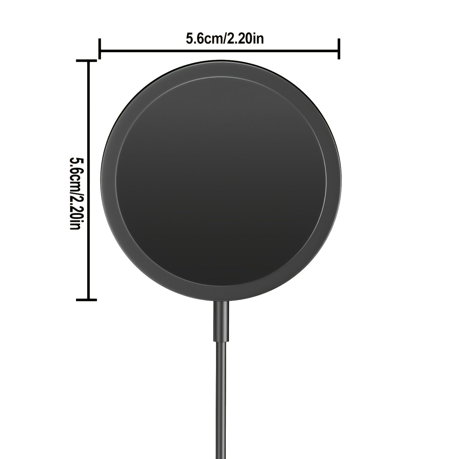 Magnetic Wireless Charger, 15W Wireless Charger Magnetic for iPhone 16 15 14 13 12 Series And AirPods 3/2/Pro, Charging Pad with USB-C Cable And USB-A Converter