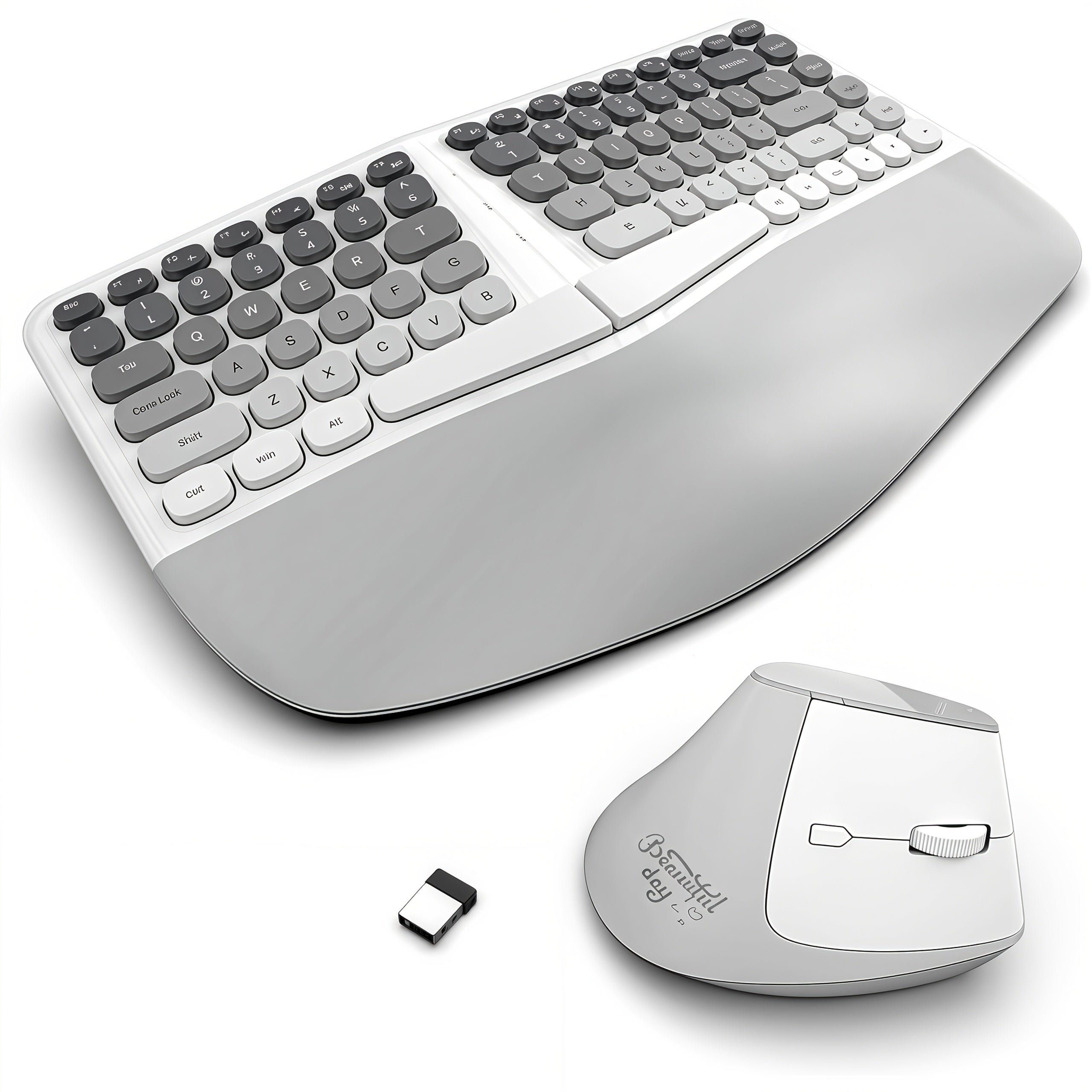 The New Keyboard And Mouse Set from KLZO Boasts an Ergonomic Design, Offers Support for The Wrists, Promotes Hand Health, Helps Prevent Tenosynovitis, Features Wireless Wireless Connectivity