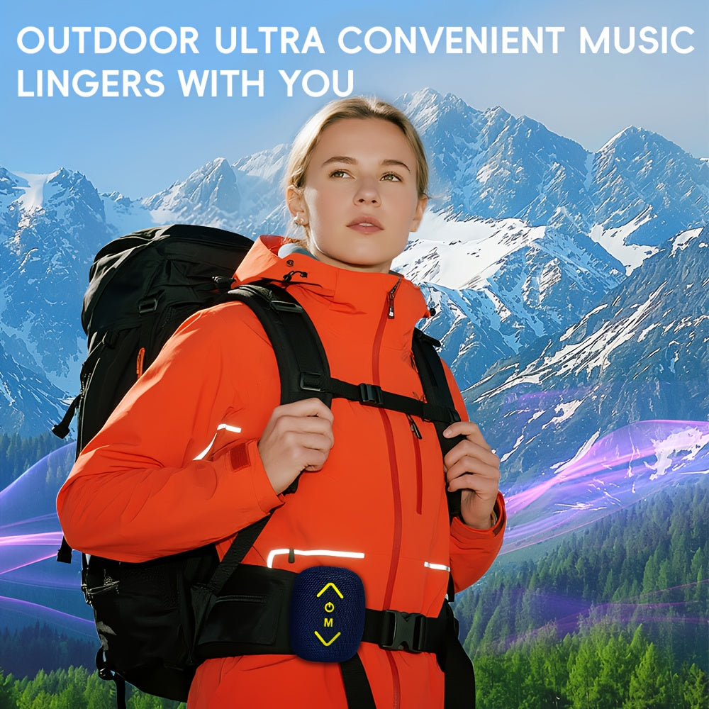 Outdoor Wireless Bike Speaker. 7W Stereo with Deep Bass to Crank up Your Journey, 1200mAh for 10 Hours, IPX-5 to Shrug Off Rain/sweat. Supports BT/TF/TWS & Hands-free Calls – Built for Motorcycles, Travel Bikes, and Every Mile in Between