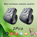 [Wireless Remote Control] 2pcs Wireless Selfie Remote Control Ring - Turn Pages, Like Videos & Take Photos, Scroll Through Videos, Capture Moments | Rechargeable Multifunctional Ring Remote Control, TikTok Wireless Roller Ring(Compatible With Iphone, Ipad