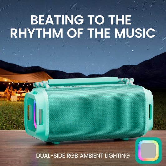 Portable Wireless Speaker with Wireless, Surround Sound Stereo & Deep Bass Suitable for Smartphones/Tablets, USB/AUX/TF Card Compatible, Compatible for Home/Party/Travel, Type- Speaker System for Audio Devices