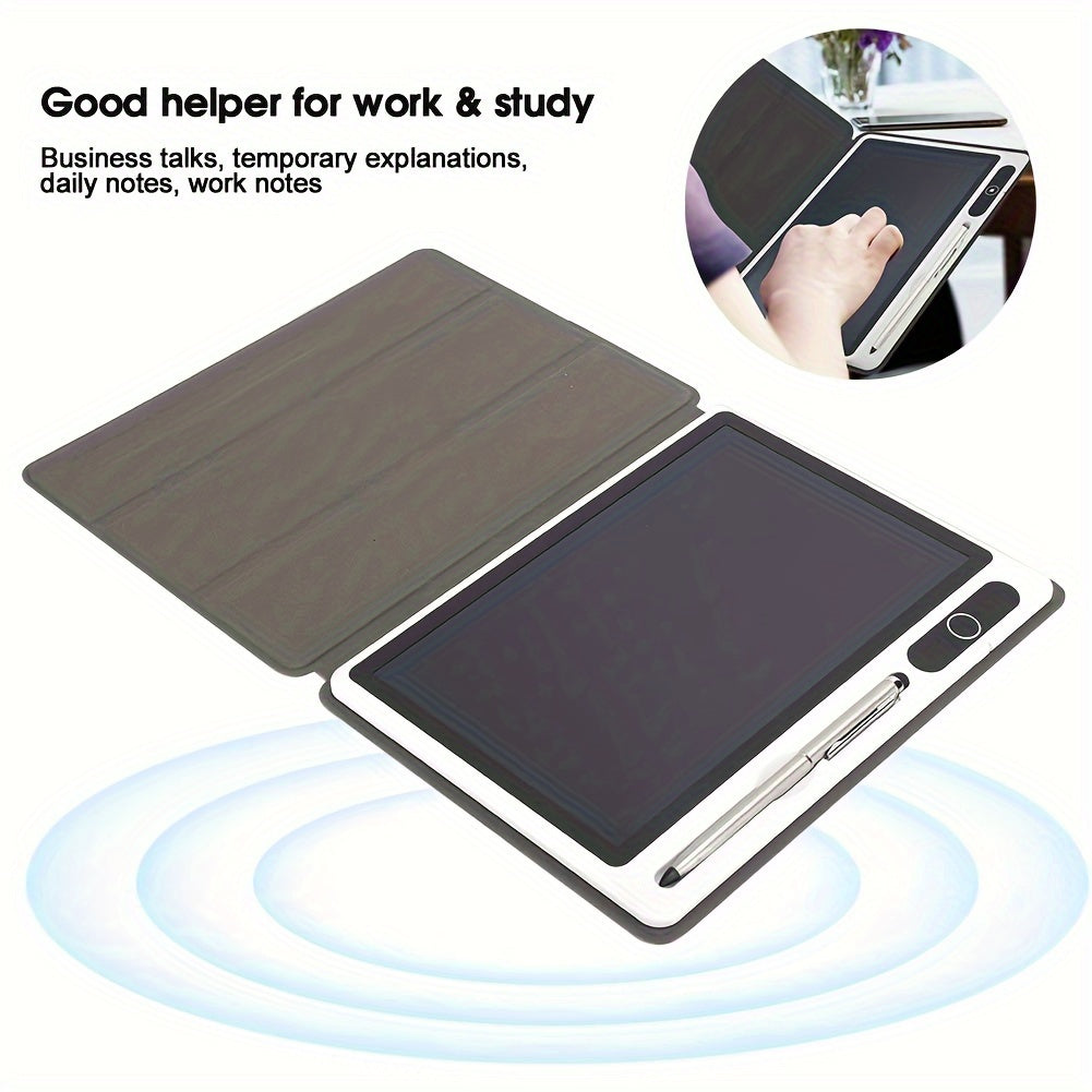 10.1 Inch Large Screen LCD Notebook - Digital Handwriting Pad With Protective Case, Electronic Drawing Board For School, Office, And Creative Doodling - Portable, Stylus-Friendly