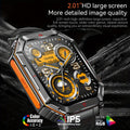 Outdoor Adventure Smartwatch, All-metal Body Design, Rugged And Durable, Built-in GPS For Accurate Positioning, IPX8 Waterproof, Altimeter And Barometer Compass, With LED Flashlight, Supports Making And Receiving Calls, Message Reminders