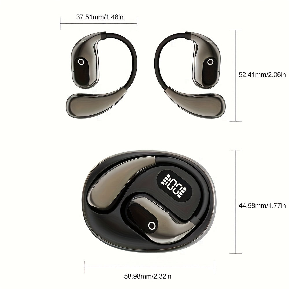 144-Language AI Translator Earbuds - 0.3s Real-Time Voice Translation, Noise Cancelling Mic & 40H Battery for Travel/Business, No Delay!Includes Headphone Storage Pouch
