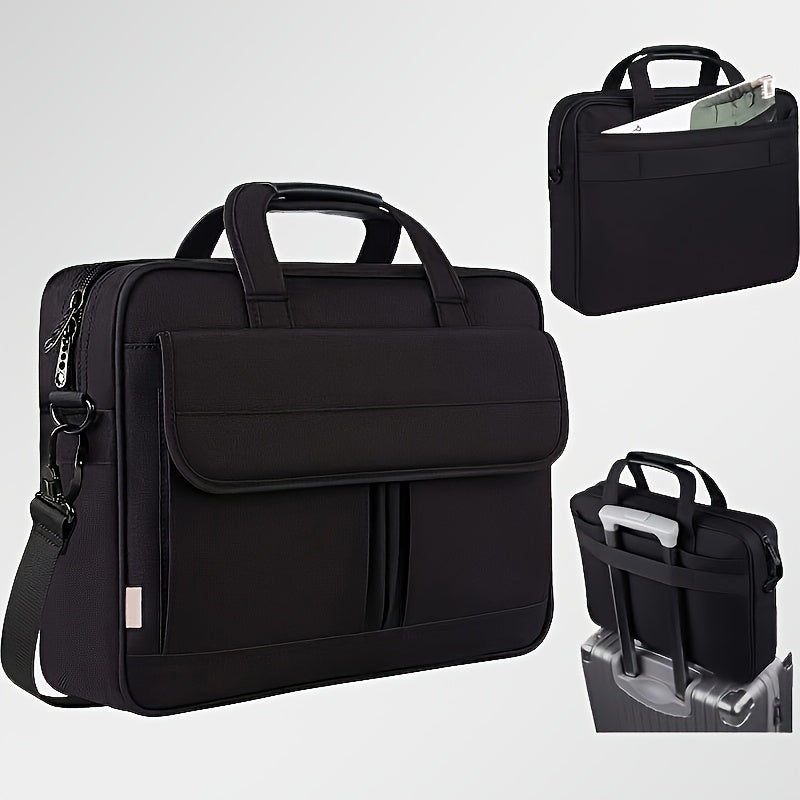 15.6-Inch Laptop Bag, a Business Briefcase Suitable As a Gift for Both Men And Women, Featuring a Messenger Shoulder Design with a Strap, Ideal for Business Professionals And Global Travelers