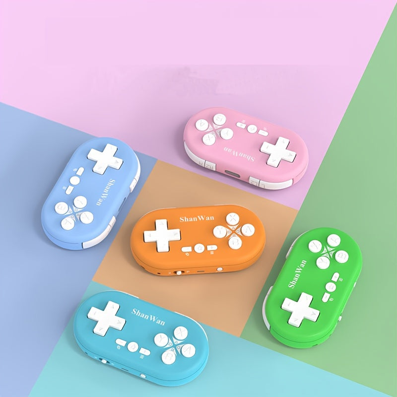 ShanWan Mini Controller Keychain, Compatible with All Mobile Operating Systems. Features Wake Function, Gyroscope Axis, Turbo, and Dual Vibration