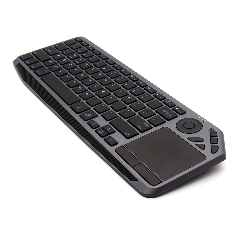 Wireless 2. 4G Wireless Touch Dual-Mode Keyboard Computer Tablet Smart TV Keyboard Multimedia Hot Key Keyboard Colorful Luminous Keyboard