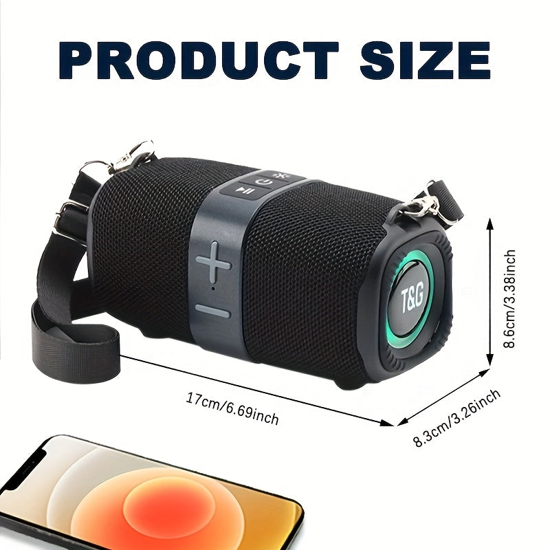 TG667 Is a Compact And Portable Wireless Speaker Designed for Outdoor Use. It Is And Features a Charming Design, Making It a Great Music Player. It Supports USB, TF Cards, And FM Radio, And Can Connect to Mobile Phones, Tablets