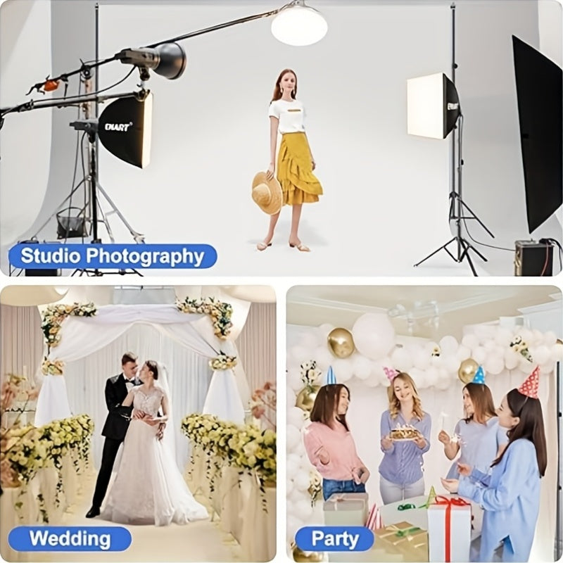 Adjustable 10X7 Ft Backdrop Stand for Photography, Complete with a Carrying Bag, Suitable for Events, Photo Sessions, Projector Displays, Weddings, Decorations, And Balloons