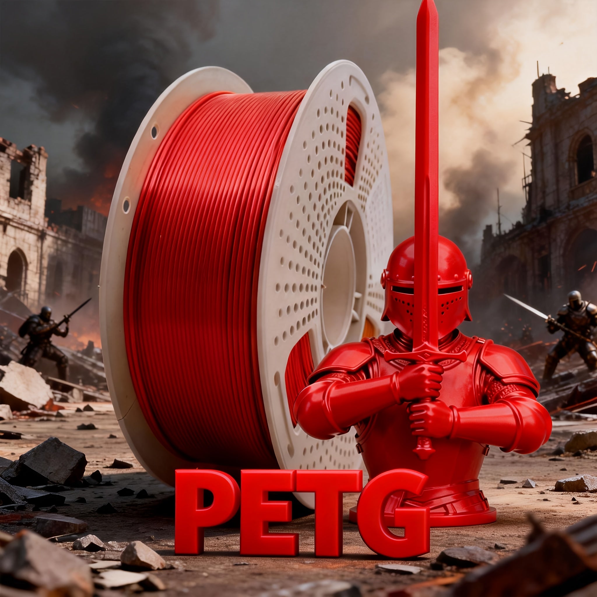 1000g3D Printer PETG Filament 1.75mm, 1kg (2.2 Pounds), Suitable for Most FDM 3D Printers, High-toughness 3D Printer Consumables, Dimensional Accuracy +/- 0.03mm, Vacuum-packed, Smooth Printing, Suitable for Hobbyists And Beginners