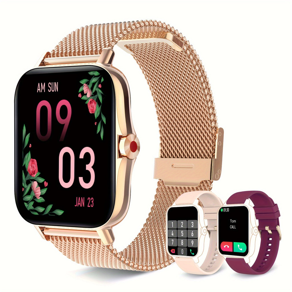 A Women's Smartwatch Compatible with Both iPhone And Android Phones, Equipped with A Health Tracker/message Review/assistant/multi Sport Mode/music Playback Watch, Making It A Great Gift smart watch for women