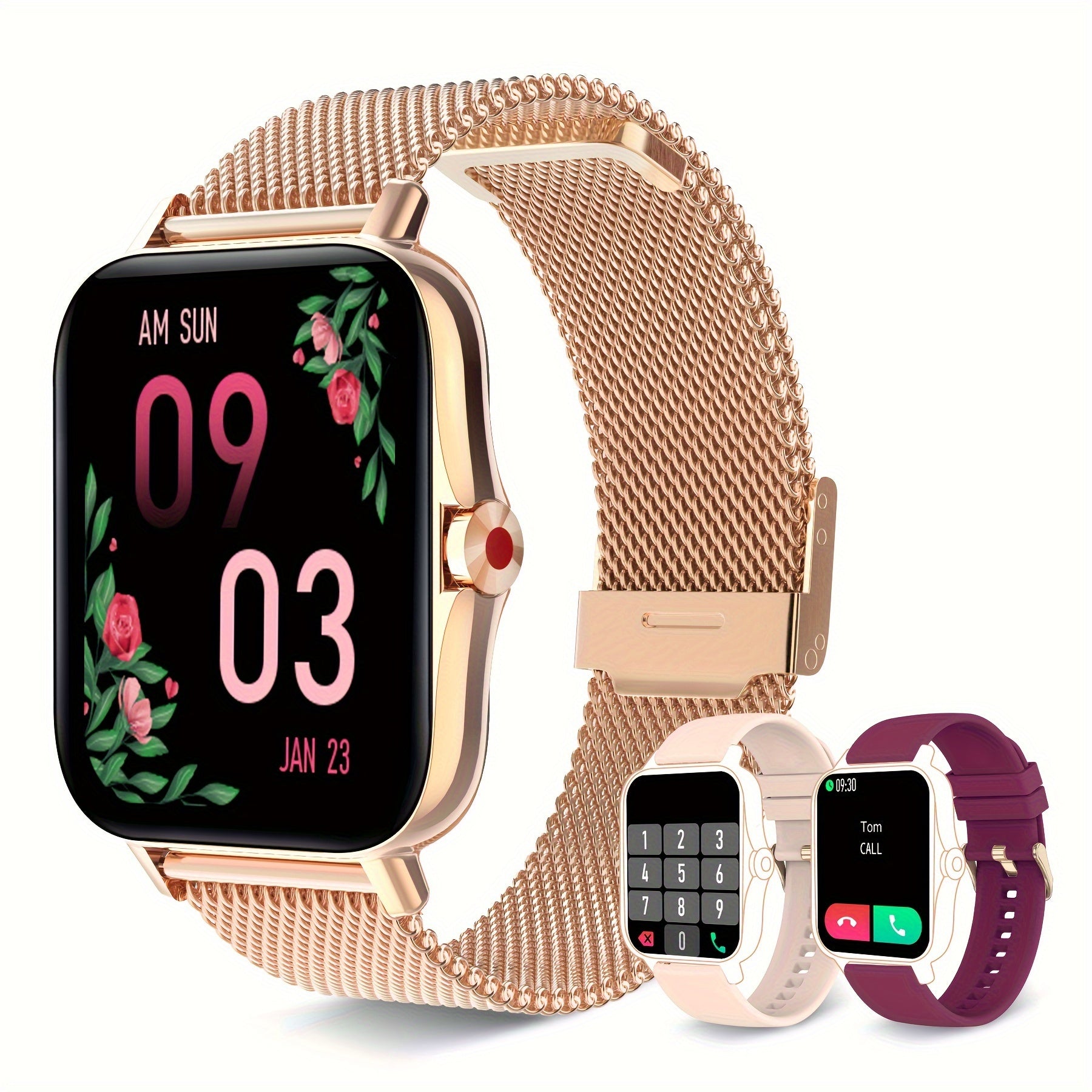 A Women's Smartwatch Compatible with Both iPhone And Android Phones, Equipped with A Health Tracker/message Review/assistant/multi Sport Mode/music Playback Watch, Making It A Great Gift smart watch for women