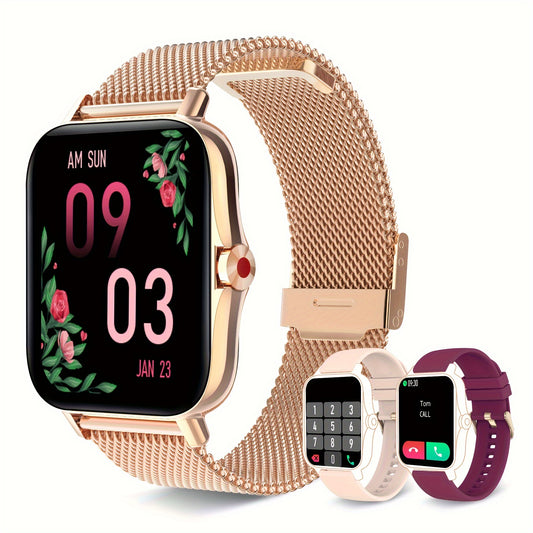 A Women's Smartwatch Compatible with Both iPhone And Android Phones, Equipped with A Health Tracker/message Review/assistant/multi Sport Mode/music Playback Watch, Making It A Great Gift smart watch for women