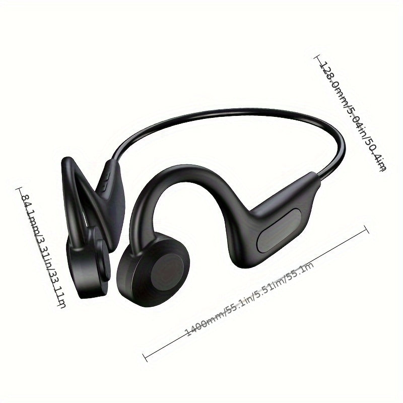 Mosyxe Air Conducted Earphones - Open Wireless Headphones with Enhanced Audio, Noise Cancelling Microphone, Seamless Pairing, Suitable for Sports Enthusiasts - Perfect for Running, Cycling, And Hiking Adventures