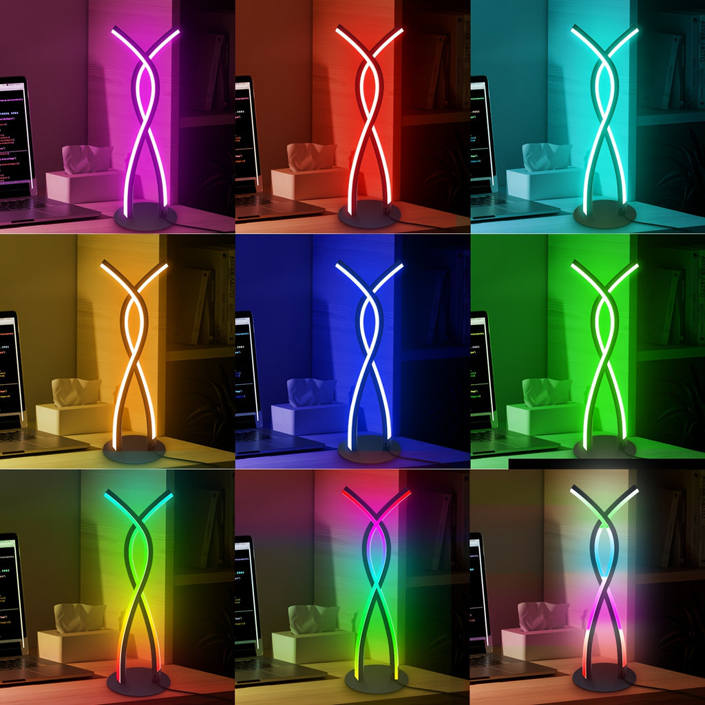 Smart Lamp, Music Sync RGB LED Light Bars, Rgb Desk Lamp And Night Light, Application Control&18 Key RC, Gaming&TV Backlight, Ambient Lighting, Gaming Equipment, Gaming Desk Accessories, Remote Control Table Lamp, 5V USB Power Supply, Alien Desktop Light&