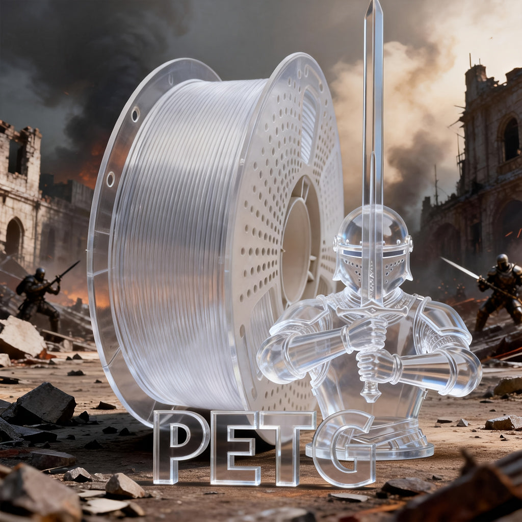 1000g3D Printer PETG Filament 1.75mm, 1kg (2.2 Pounds), Suitable for Most FDM 3D Printers, High-toughness 3D Printer Consumables, Dimensional Accuracy +/- 0.03mm, Vacuum-packed, Smooth Printing, Suitable for Hobbyists And Beginners