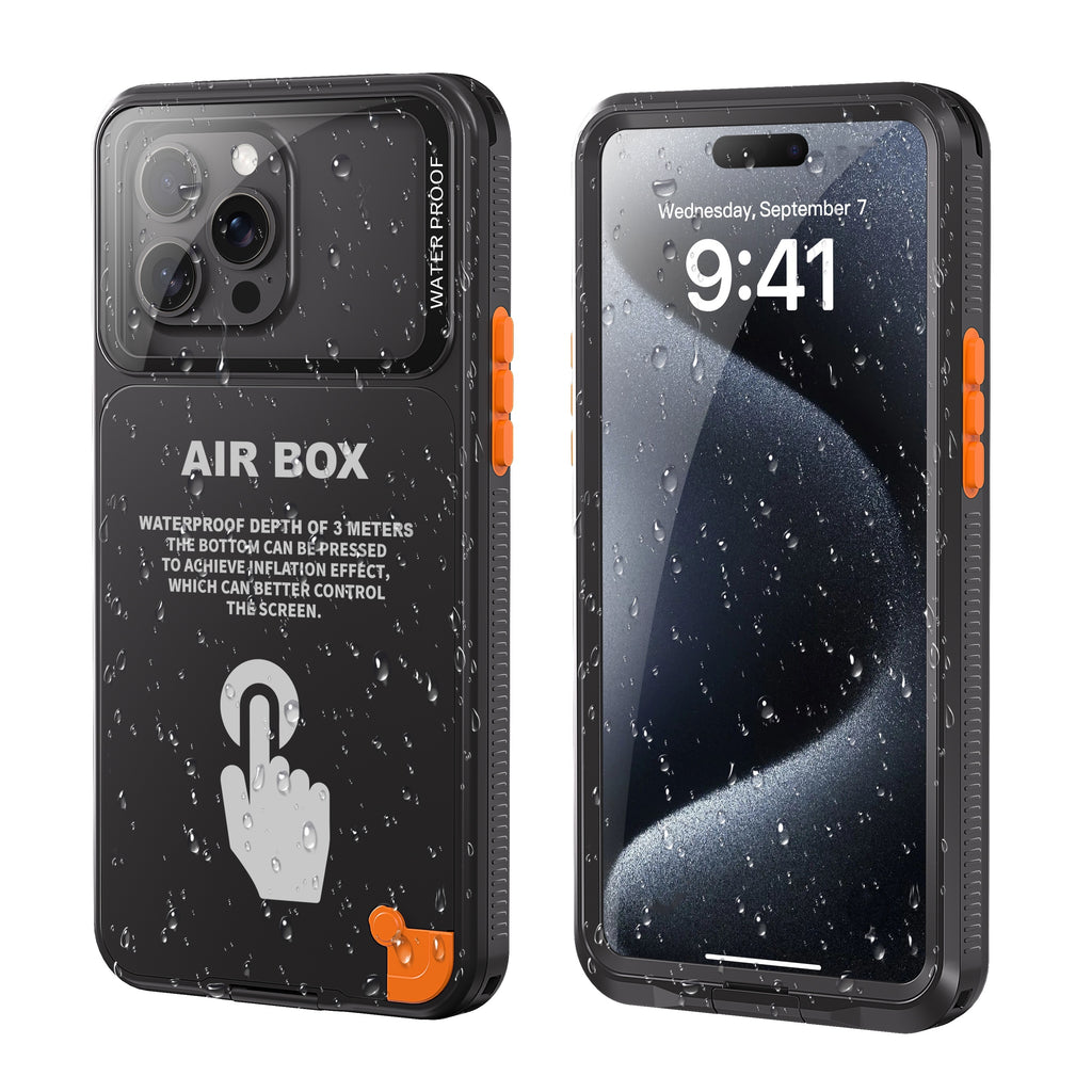 Phone Case - Outdoor Sports Swimming Surfing Underwater Photography Multifunctional 360-Degree Fully Enclosed Universal Shockproof And Dustproof IP68 Phone Case Suitable for Iphone 16/15/15 Pro/14/14 Pro/13/13 Pro/12/12 Pro