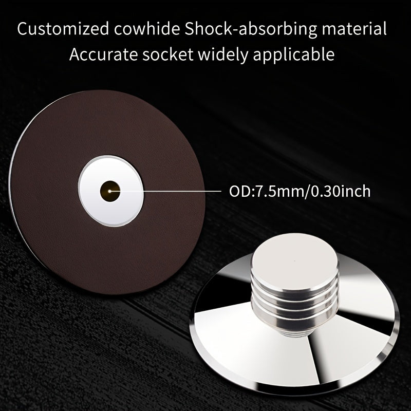 YYAUDIO Metal Record Weight Stabilizer for Turntables | LP Clamp That Reduces Noise, Durable Polished Surface, Compatible with Vinyl Records & Audio Devices, Accessory for Noise Reduction, Elegant Audio Add-On, Engineered with Precision