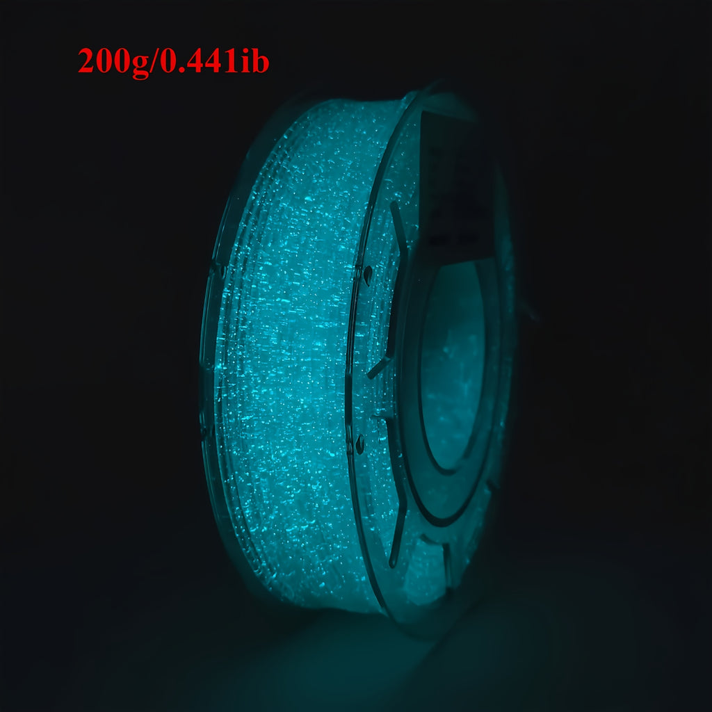 [Glow in The Dark] 1 Roll 3D Printer Filament, 1.75Mm Glow in The Dark Green And Blue, Soft PLA Flexible 3D Printing Filament, Best with UV Lamps, 200G Spool, Dimensional Accuracy +/- 0.02 Mm, Fit Most 3D Printers