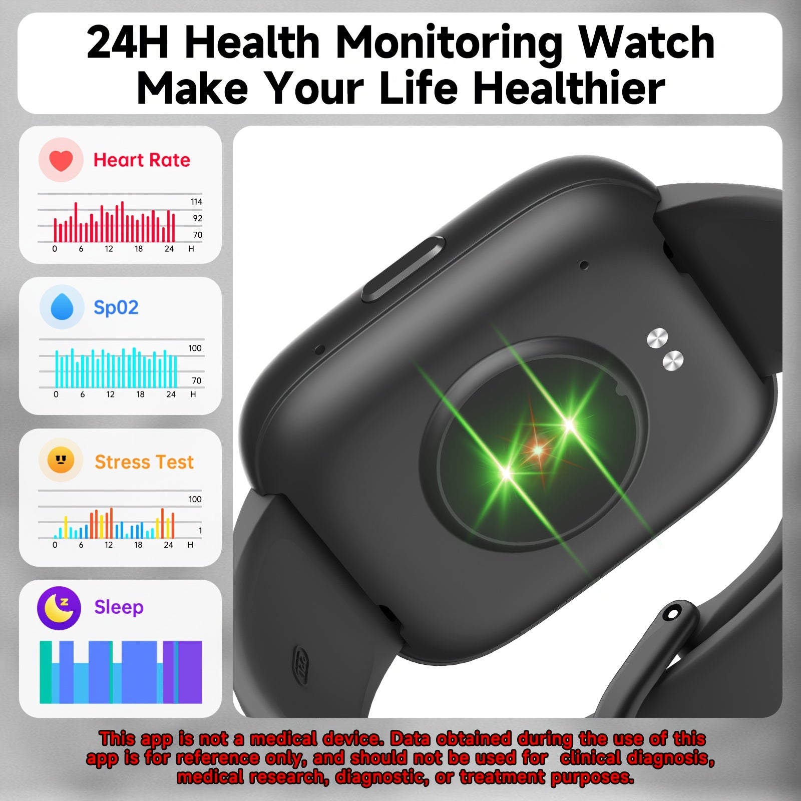 FAWEIO Smart Watch For Men Women Wireless Calling, 1.83" HD Touch Screen Fitness Tracker, 100+ Sports Modes, Built-in Alexa, Dial, Waterproof, For IPhone & Android, Birthday Gifts, Mother'S Day Gift
