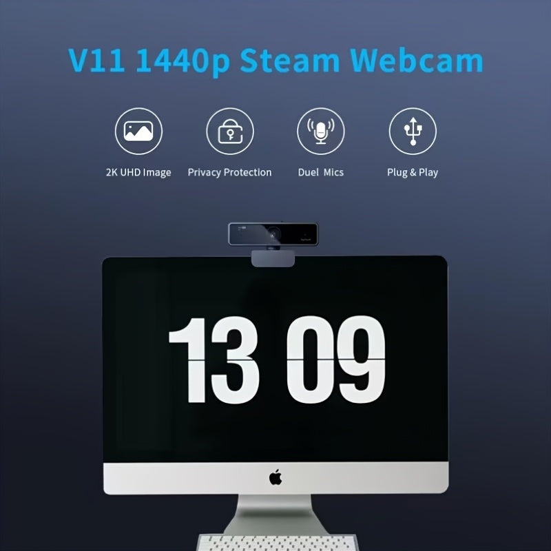 NUROUM 1080P/2K/4K Webcam with AI Auto Framing And True Autofocus Dual Noise Canceling Mics 90 Degree FOV Plug And Play for Zoom Meetings Gaming Home Office, V11/V15/V32