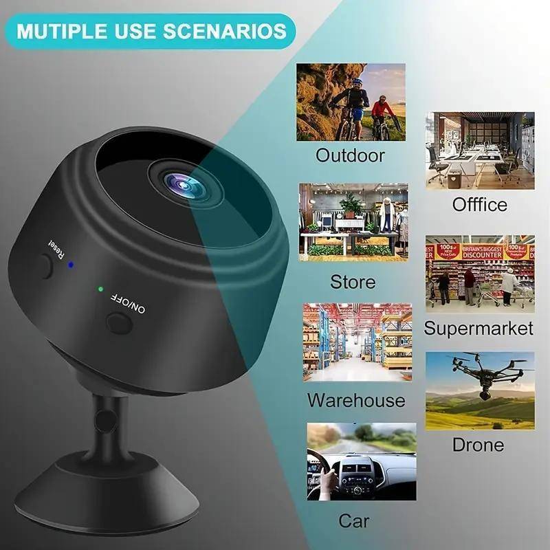 1/ 2/ 3/ 5/ 6/ 9/ 12pcs Wireless Remote Control Monitoring Camera, 1080P High-Definition, 2.4G Wifi, Wide-Angle Monitoring, Remote Observation, with Battery (180MA), Used for Home Security Wifi Monitoring Camera