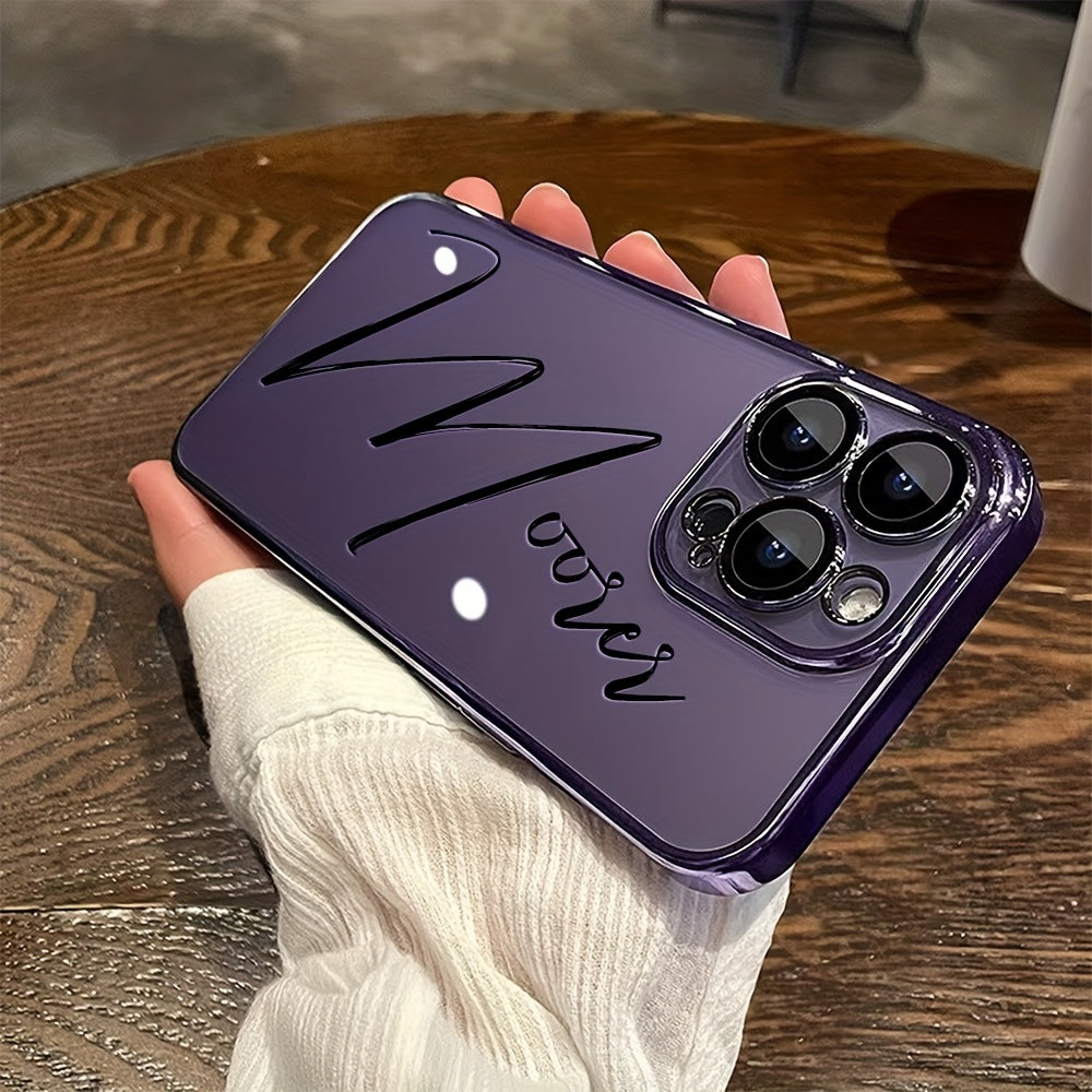Phone Case - Customizable DIY Name Phone Case Featuring Calligraphy Design, for Iphone 17, 16, 15, 14, 13, 12, 11 Pro Max Plus Air, for Samsung Galaxy S25/ S24/ S23/ S22/ S21. Transparent Printed Phone Case, Perfect Surprise Gift