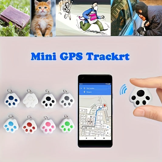 A Pet Smart Accessory, Random 2/4/6 Colors Available, Cute Dog Paw Design. Precise Anti-lost Positioning, Supports Recording & Shutter Control, Practical Intimate Daily Companion.
