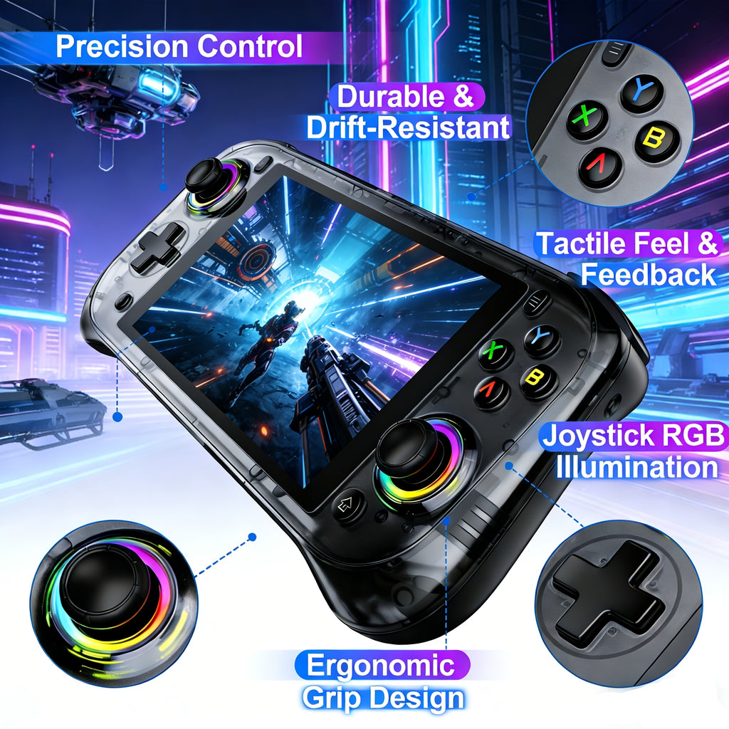 J55 Open-Source Handheld Console | 5.5-inch Online Global Multiplayer | 64GB Massive Storage | Ultra-Long Battery Life | Online Updates | High-End Portable Edition | Top 1 Popular Holiday Gift