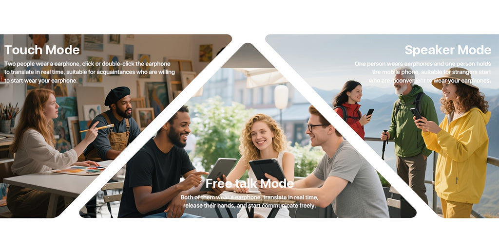 Real-Time Languages Smart AI Translation Earbuds - Translate In Real-Time, Providing Precise Simultaneous Interpretation to Eliminate Language Obstacles for Seamless Business Trips, Social Interactions, Education, Work, And Conferences,