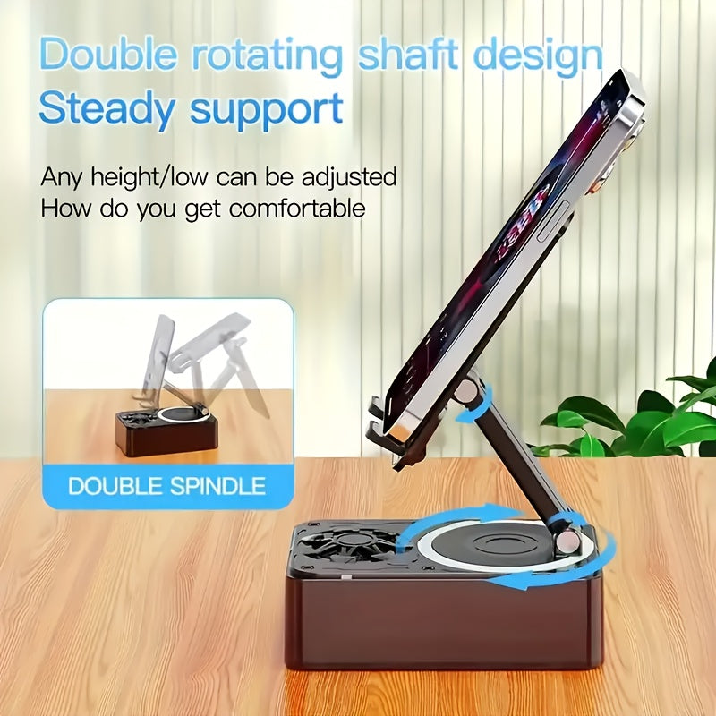 [Portable Wireless Speaker] New Portable Wireless Speaker With Mobile Phone Stand- Outdoor Wireless Speaker, Turtle Box Speaker- 1200mAh Battery, 6 Hours Of Playback Time, Loud Bass, Powerful Including USB Charging Cable- Perfect For Home, Car, Outdoor Ca