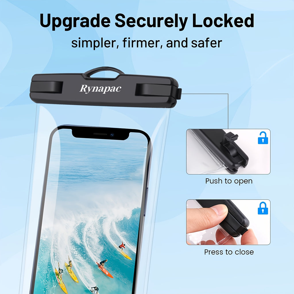 2pcs Waterproof Phone Bag - Dry Case for iPhone 16/15/14 Pro Max & for S24/S23 - Swimming, Beach, Boating Essential