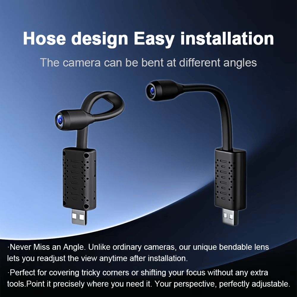 3pcs 1024P Smart Mini Camera, Motion Detection, Built-In AP Hotspot, Real-Time Viewing Without Internet, 2.4G Flexible Lens, Portable And Lightweight, Easy Installation | Suitable for Lectures, Classrooms, Offices, Business Meetings, Indoor Security