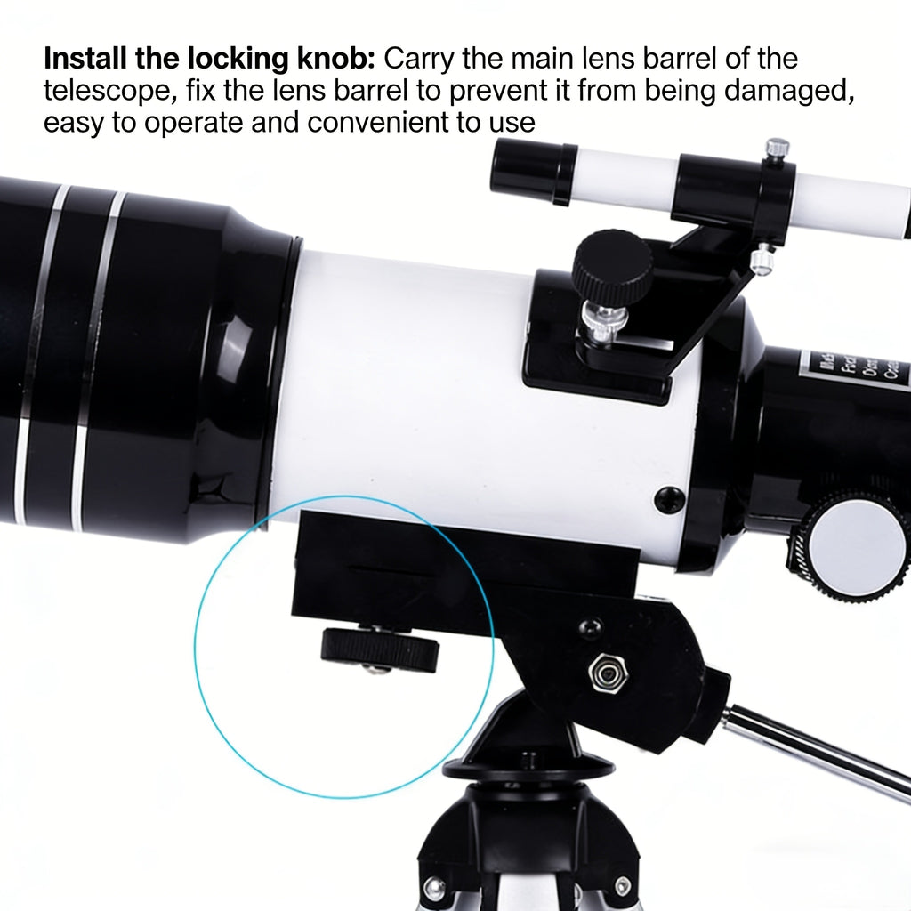 150x Telescope, 70mm Aperture Telescope, High Magnification, Portable Astronomical Telescope, with Tripod, Mobile Phone Photography Available, Night Sky Star Moon Viewing, Outdoor Nature Observation Educational Gift for Space Science Lovers
