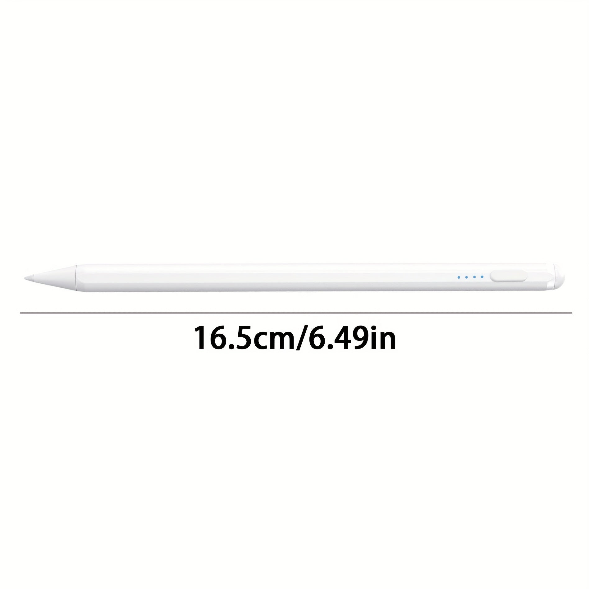 Stylus Pen for Ipad And Android Tablets (With Palm Rejection And Tilt Sensor) - USB-C Input, Apple Pencil Compatible with for Ipad 6/7/8/9/10, Pro 12.9/11"/M4, Air 3/4/5/6, Mini 5/6 (White/Black), Works with Android Tablets